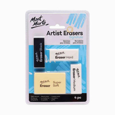 Mont Marte Signature Artist Erasers Pack Of 4 The Stationers